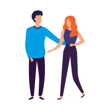 iş çift zarif avatar karakter