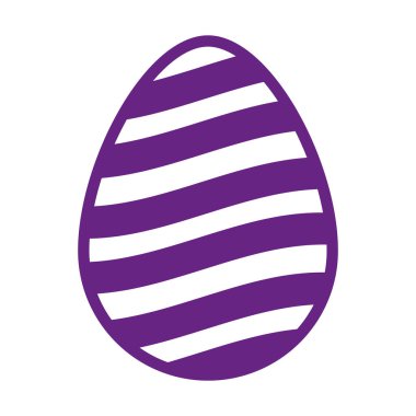 Çizgili şirin bir Paskalya yumurtası.