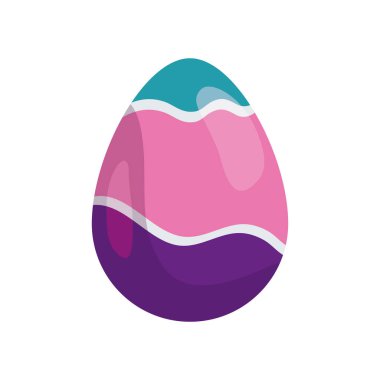 Çizgili şirin bir Paskalya yumurtası.