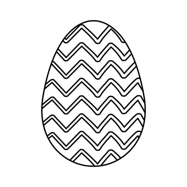 Cute egg easter decorated with gemetric lines — Wektor stockowy