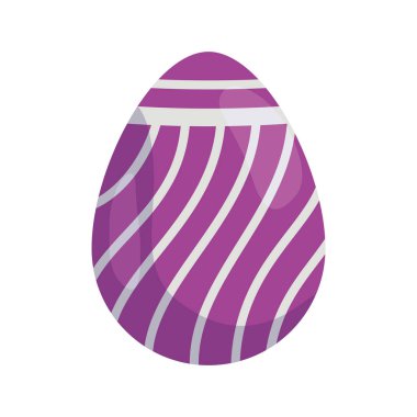 Çizgili şirin bir Paskalya yumurtası.