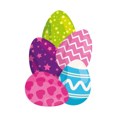 Paskalya süslü şirin yumurtalar.