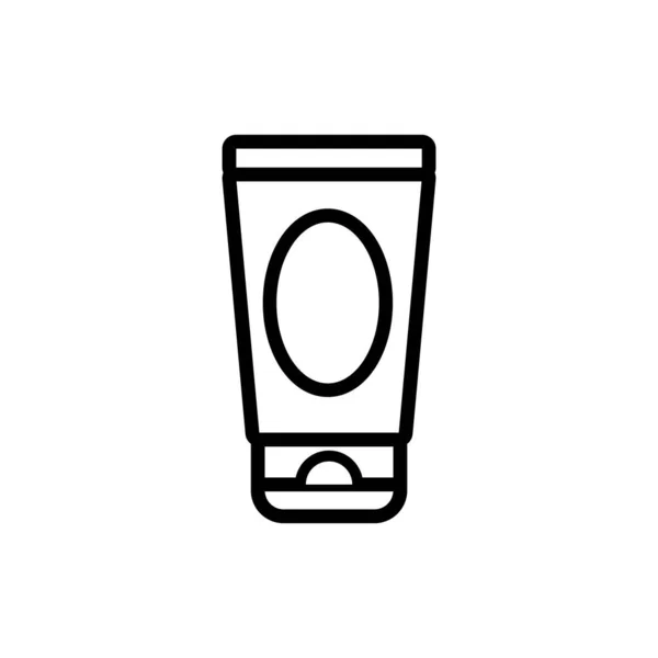 Tube crème spa style ligne — Image vectorielle