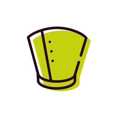 Elizabeth dönemi evcil hayvan tasması tıbbi aksesuar ikonu