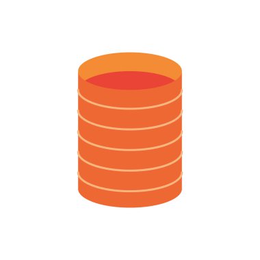 Yapı fıçısı tenceresi simgesi izole