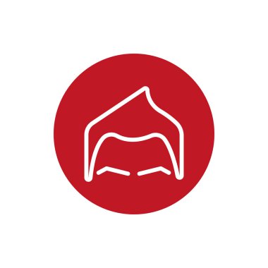 saç erkek stili blok simgesi