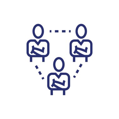 İş adamları ağ hattını avatarlar