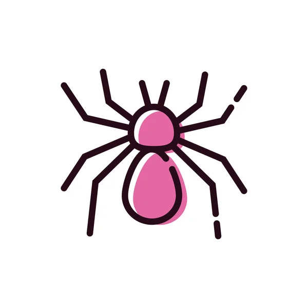 Spider animal wild isolated icon — Wektor stockowy