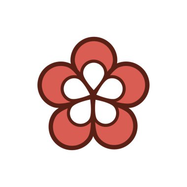 çiçek doğası spa çizgisi ve dolgu stili