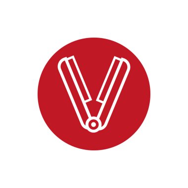 hair straightener electric block style icon