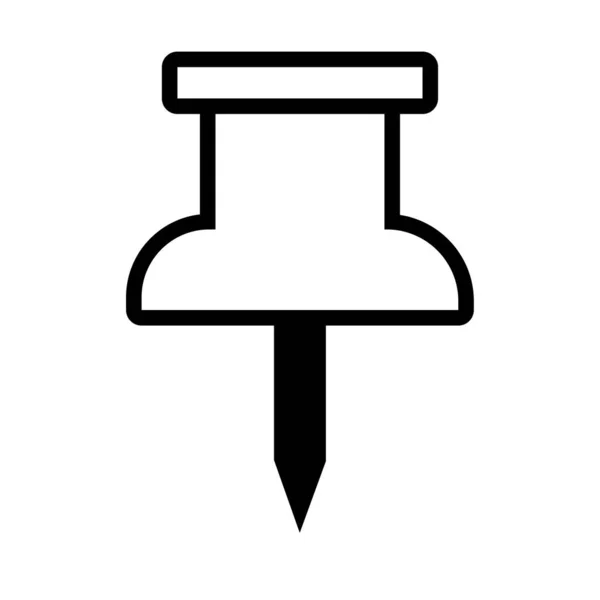 Paper pin line style icon — Stockvektor