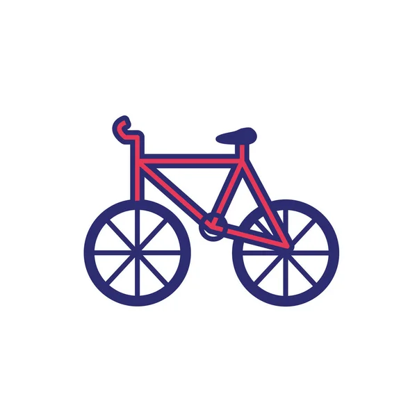 Bicicleta esporte veículo isolado ícone — Vetor de Stock