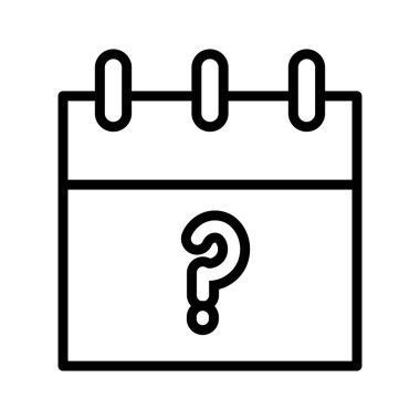 Sorgulama sembolü biçimi olan takvim