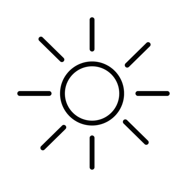 Sun star line style icon — Stock Vector
