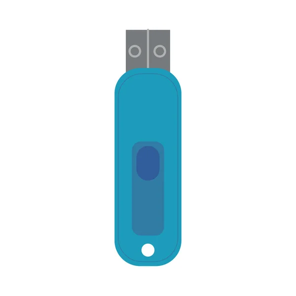 Memoria USB icono de estilo plano — Vector de stock