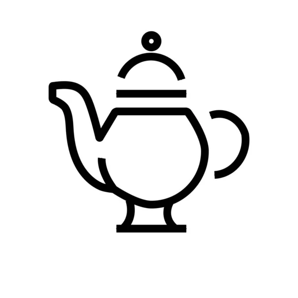 Ikona stylu čajové konvice — Stockový vektor