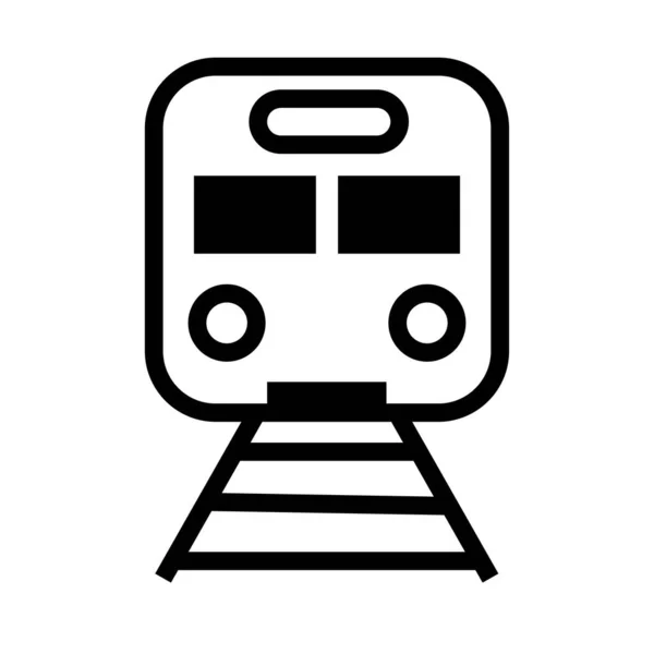 मेट्रो ट्रांसपोर्ट लाइन स्टाइल आइकन — स्टॉक वेक्टर
