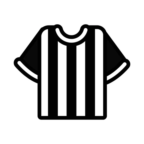 Voetbal sport scheidsrechter shirt lijn pictogram — Stockvector