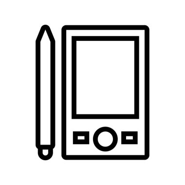 Kalem satırı biçim simgesine sahip tablet