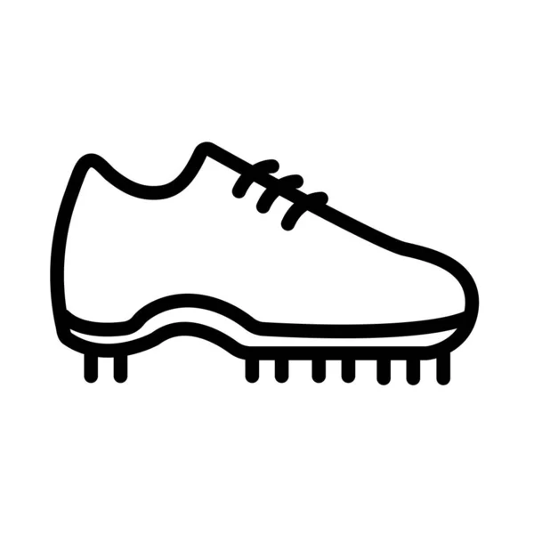 Fútbol deporte zapato línea icono — Vector de stock