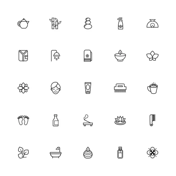 Bundle of spa line style icons — Διανυσματικό Αρχείο