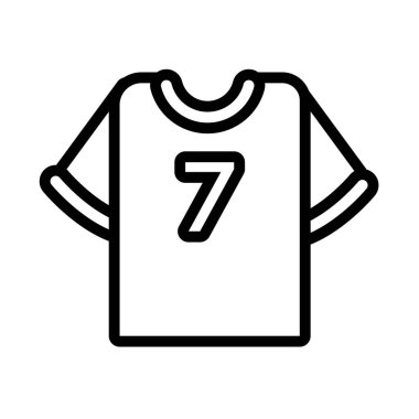 sport shirt equipment line icon