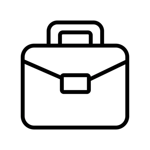 Portföy evrak çantası satır simgesi — Stok Vektör