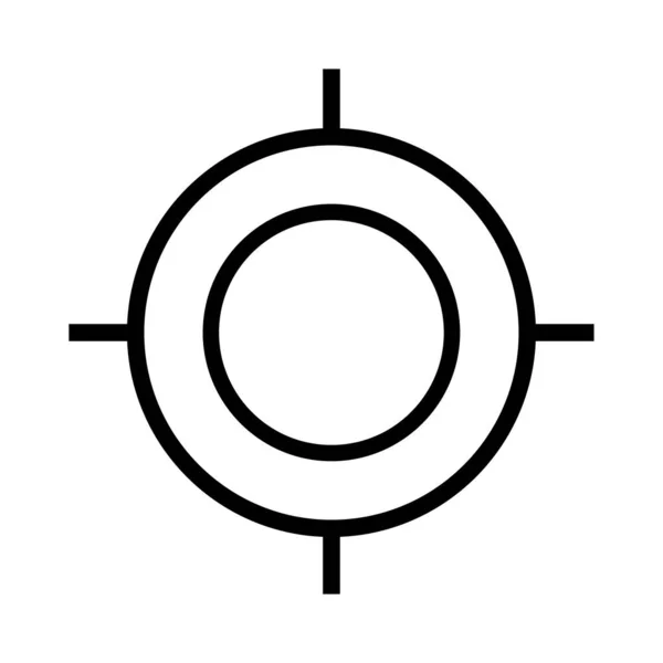 Target pointer line icon — стоковый вектор