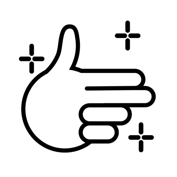 Στυλ γραμμής σήματος δύο χεριών — Διανυσματικό Αρχείο