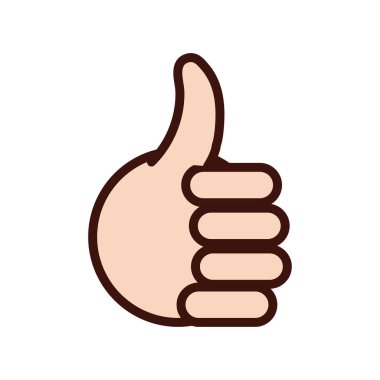 like hand signal line and fill style