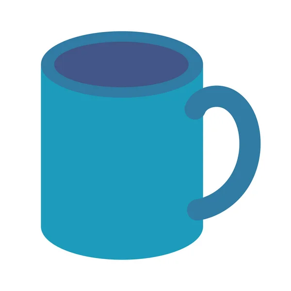 Kaffe mugg platt stil ikon — Stock vektor
