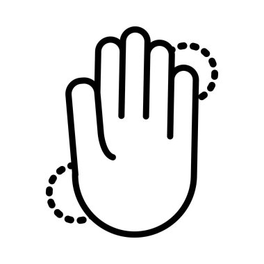 five hand signal line style