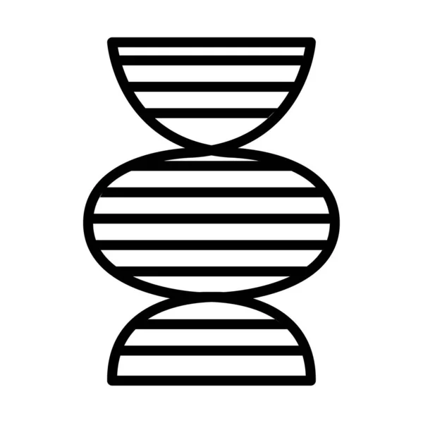 DNS molekula vonal stílus ikon — Stock Vector