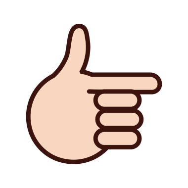 one hand signal line and fill style