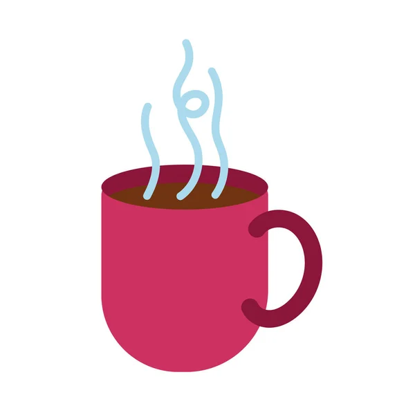 Ikona plochý styl hrnečku kávy — Stockový vektor