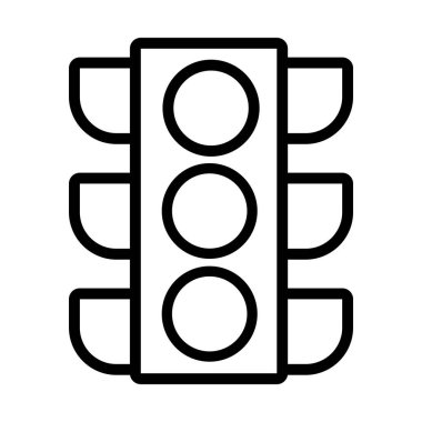 Trafik ışığı çizgisi biçimi simgesi