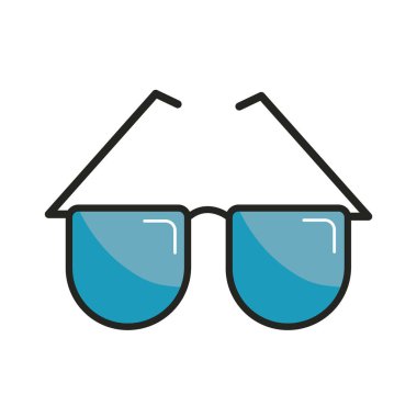 gözlük aksesuar düz biçim simgesi