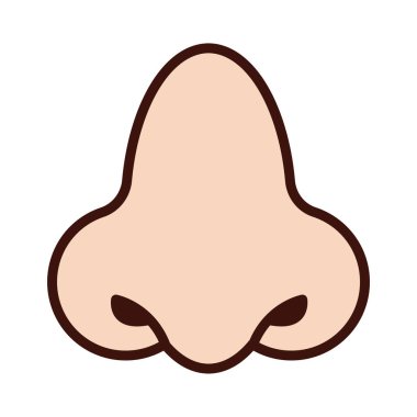 smell human sense line and fill style icon