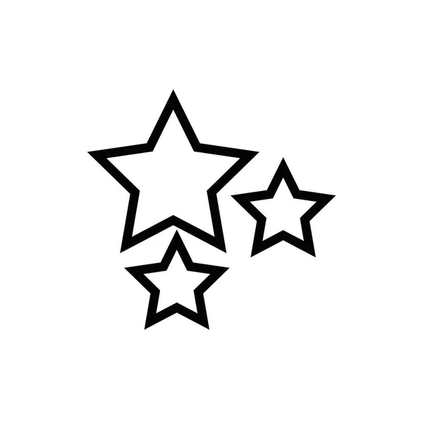 Estrelas fantasia ícone de estilo de linha —  Vetores de Stock