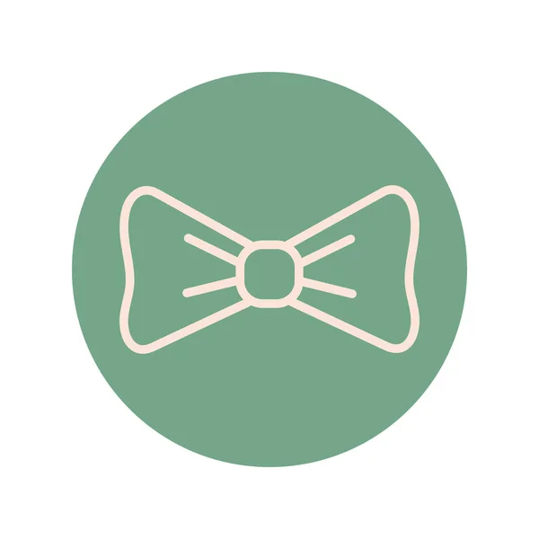 Хипстерская мода галстук-бабочка блок и линия — стоковый вектор