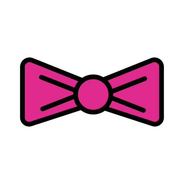 Cravatta elegante linea e riempire l'icona di stile — Vettoriale Stock