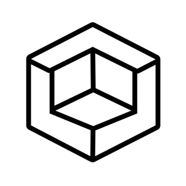 3d figür tasarımcı satır biçimi simgesi