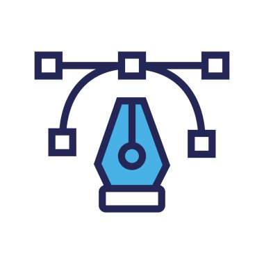 pen pointer designer line and fill style icon