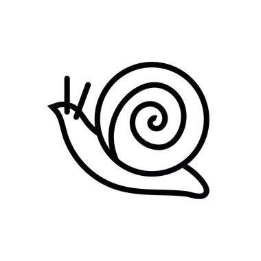 cute snail spring animal line style