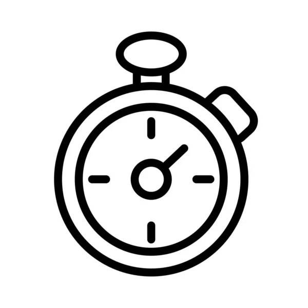 Timer chronometer line and fille icon — 图库矢量图片