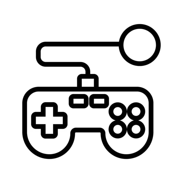 Ícone de estilo de linha de controle de vídeo game —  Vetores de Stock