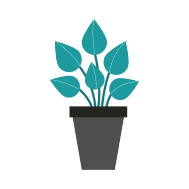 houseplant nature flat style icon