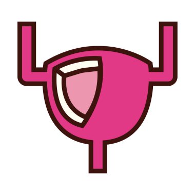 bladder human organ line and fill style