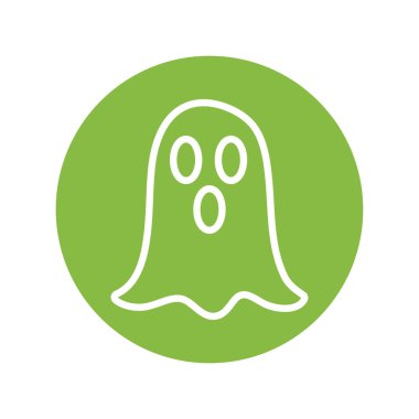 ghost character funny line style icon