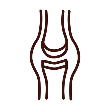 bone knee body human part line style